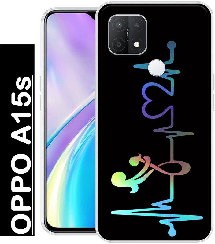 INDIALAND Back Cover for Oppo A15s  (Multicolor, Grip Case, Silicon, Pack of: 1)