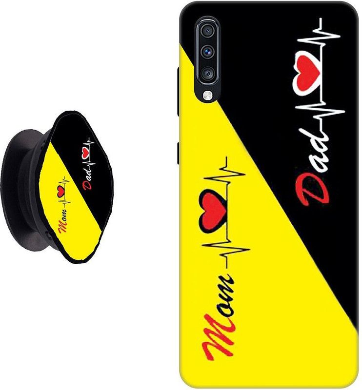 My Swag Back Cover for Samsung Galaxy A30s (Multicolor, Cases with Holder)  (Black, Yellow, Cases with Holder, Pack of: 1)