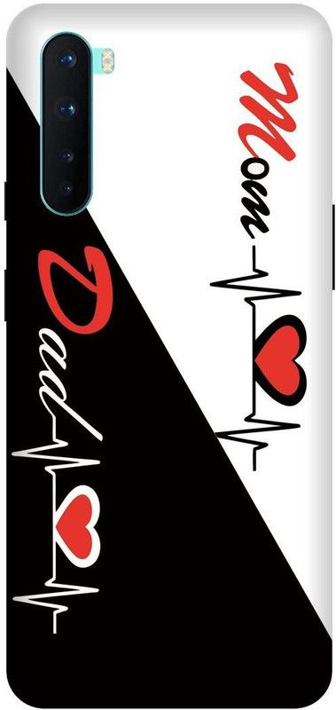 SSMORYA Back Cover for OnePlus Nord, Mom Dad Love Multicolour Printed  (Multicolor, Shock Proof, Pack of: 1)