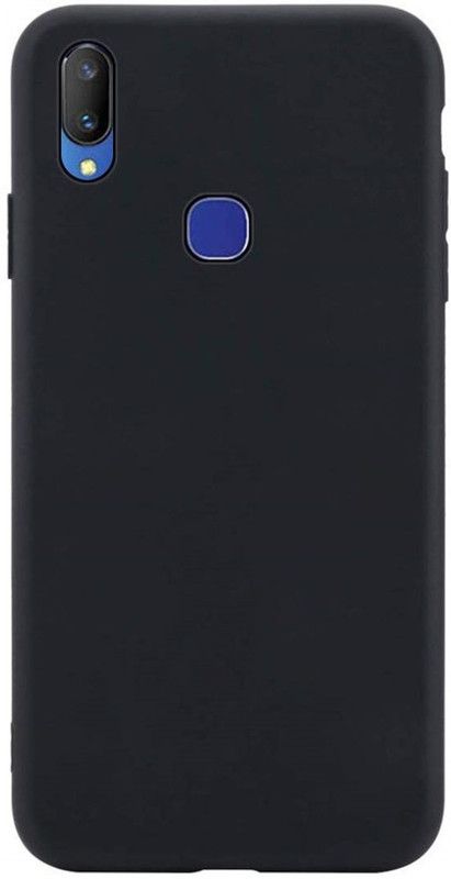 Elica Back Cover for vivo 1806  (Black, Grip Case, Silicon, Pack of: 1)