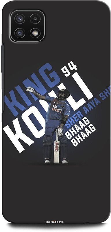 GRAFIQE Back Cover for SAMSUNG Galaxy A22 5G VIRAT, KOHLI, INDIA, CRICKET, PLAYER, SPORTS, CAPTAIN  (Multicolor, Shock Proof, Pack of: 1)