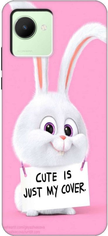 iprinto Back Cover for realme C30, RMX3581, realme C30s, RMX3690 Cute Rabit Back Cover  (Multicolor, Hard Case, Pack of: 1)