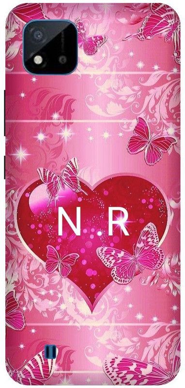 3D U PRINT Back Cover for Realme C20 ,Realme C11 (2021) ,RMX3231 N letter,N name N word  (Red, Waterproof, Pack of: 1)