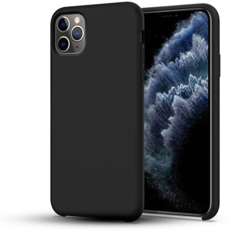 Mozo Mobilecovers Back Cover for Apple Iphone 11 pro  (Black, Shock Proof, Silicon, Pack of: 1)