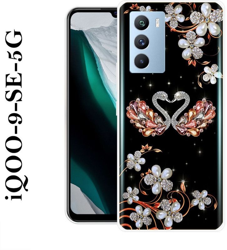 SIMAWAT Back Cover for IQOO 9 SE 5G  (Multicolor, Grip Case, Silicon)