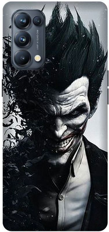 SRIJONI Back Cover for Oppo Reno 5 Pro  (Black, Grey, Hard Case)