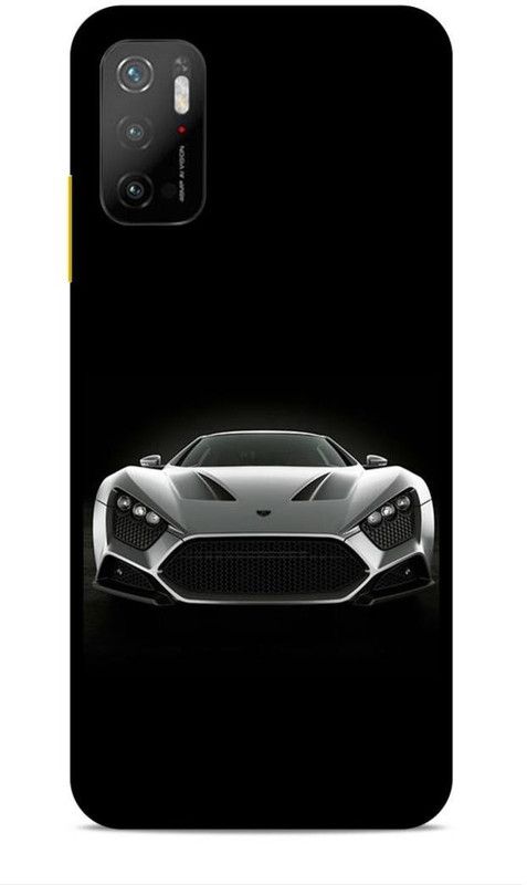 Keviv Back Cover for Poco M3 Pro 5G  (Black, Silver, 3D Case, Pack of: 1)