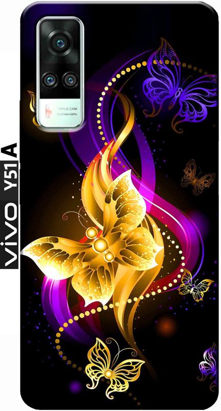 Auqueno Back Cover for Vivo Y51 A  (Multicolor, Silicon, Pack of: 1)