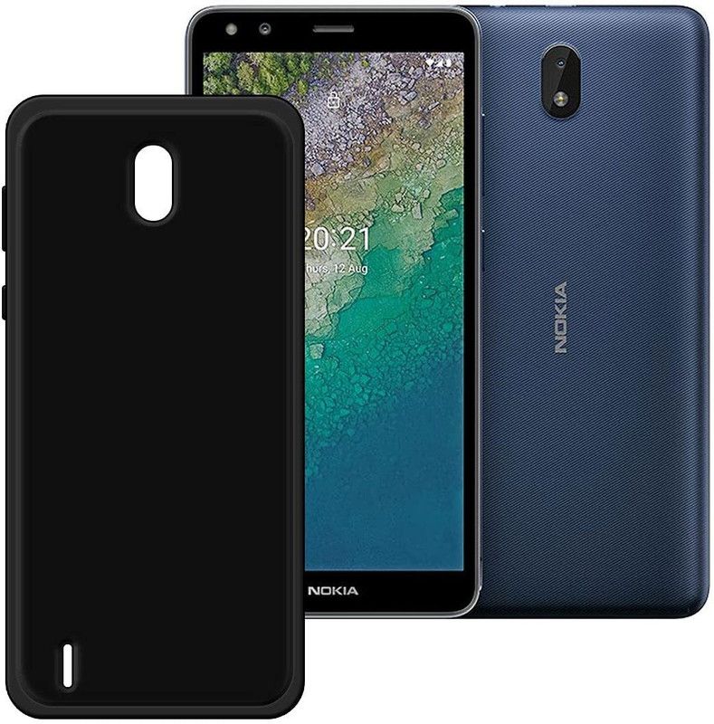 Hyper Back Cover for Nokia C01 Plus  (Black, Shock Proof, Pack of: 1)
