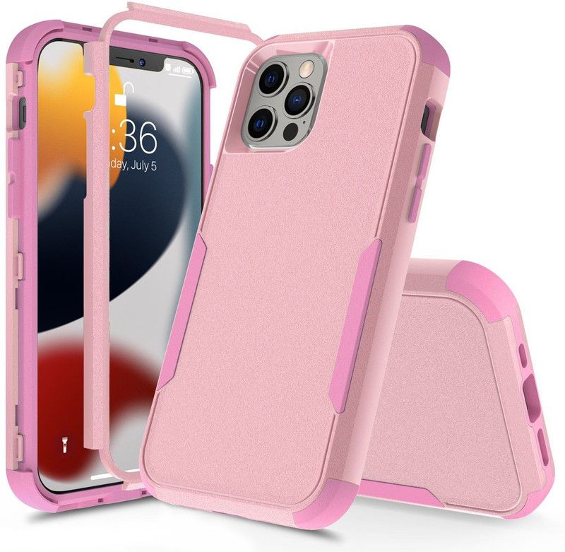 Mofi Back Cover for Apple iPhone 13 Pro MAX  (Pink, Dual Protection, Pack of: 1)