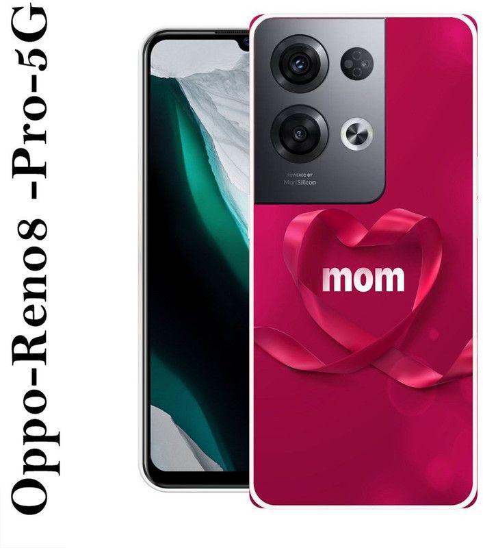 Sswastik Back Cover for Oppo Reno8 Pro 5G  (Pink, White, Silicon)