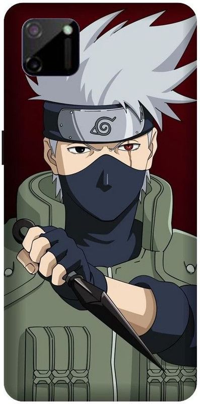 URCHIN Back Cover for Realme C11 naruto, Naruto, Manga, Cartoon, Anime, animation, black and white, kakashi  (Multicolor, Shock Proof, Pack of: 1)