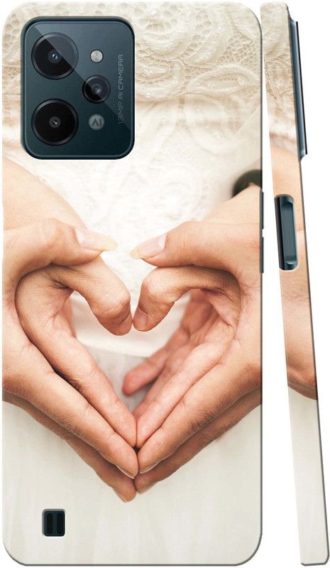 ADITI Designs Back Cover for Realme C31, realme C31  (Beige, White, Pack of: 1)