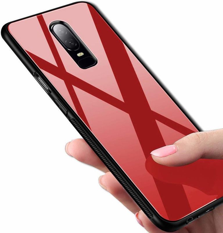AUTOCASE Back Cover for OnePlus 6  (Red, Dual Protection, Pack of: 1)