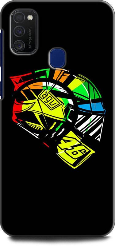 Afterglow Back Cover for SAMSUNG Galaxy M21 VALENTINO ROSSI, VR46, VR46 HELMET, AGV, BIKE RIDER, MOTOGP  (Multicolor, Shock Proof, Pack of: 1)