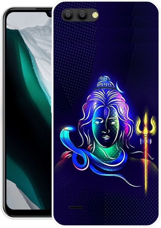 MahakalShiv Back Cover for Itel A44Air  (Blue, Silicon, Pack of: 1)
