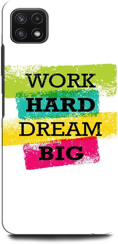 GRAFIQE Back Cover for SAMSUNG Galaxy F42 5G MOTIVATION, WORK HARD DREAM BIG, POSITIVE  (Multicolor, Shock Proof, Pack of: 1)