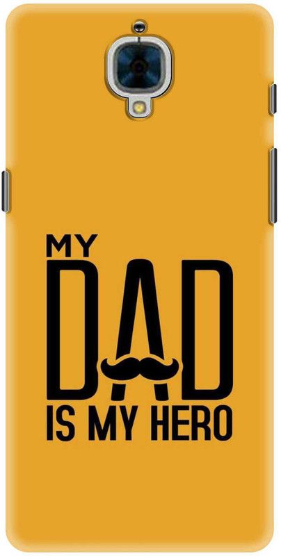 Probeard Back Cover for OnePlus 3T  (Yellow, Black, Hard Case, Pack of: 1)