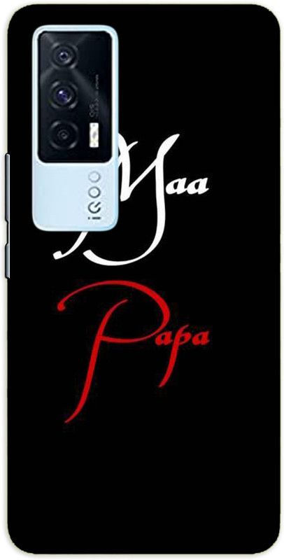 iprinto Back Cover for iQOO 7, iQOO 7 5G Mom & Dad Love Back Cover  (Black, Hard Case, Pack of: 1)