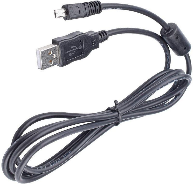 Darahs Lightning Cable 1.5 m UC-E4 USB Cable for Nikon D40, D50, D70, D70S, D80, D90, D200, D300, D300S, D700, D3000, D3100, D7000 Digital SLR Camera  (Compatible with nikon camera, canon, sony digitel camera, Black, One Cable)