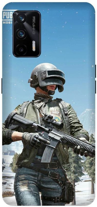 Yoprint Back Cover for Realme X7 Max 5G Pubg man Printed back Cover  (Multicolor, Hard Case, Pack of: 1)