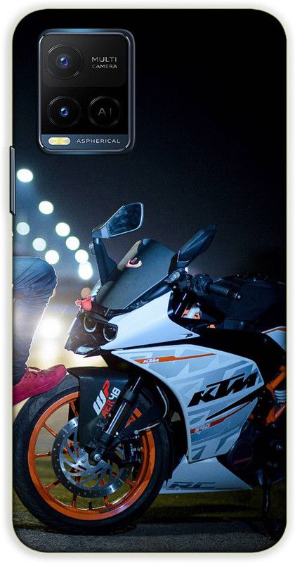 iprinto Back Cover for Vivo Y21,V2111, Vivo Y33s,V2109 KTM Bike Back Cover  (Black, Hard Case)