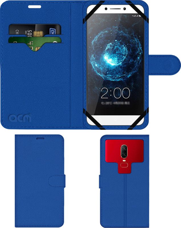 ACM Flip Cover for Leeco Letv Le 2 Pro  (Blue, Cases with Holder, Pack of: 1)
