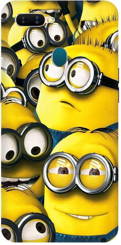 URCHIN Back Cover for Oppo A5sMinions, Cute minions, funny, cute  (Multicolor, Shock Proof, Pack of: 1)