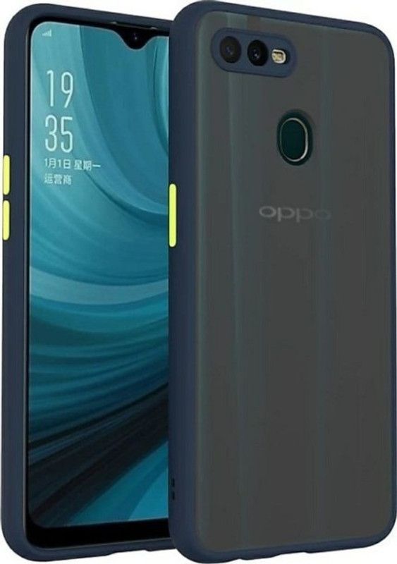 Techforce Back Cover for Oppo A7  (Blue, Camera Bump Protector, Pack of: 1)