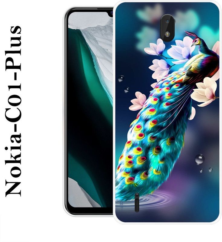 KLC Back Cover for Nokia C01 Plus  (Multicolor, Grip Case, Silicon)