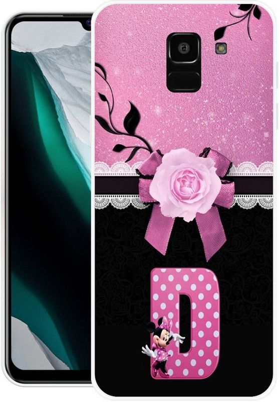 BLUEZAP Back Cover for Samsung Galaxy J6  (Black, Pink, Grip Case, Silicon, Pack of: 1)
