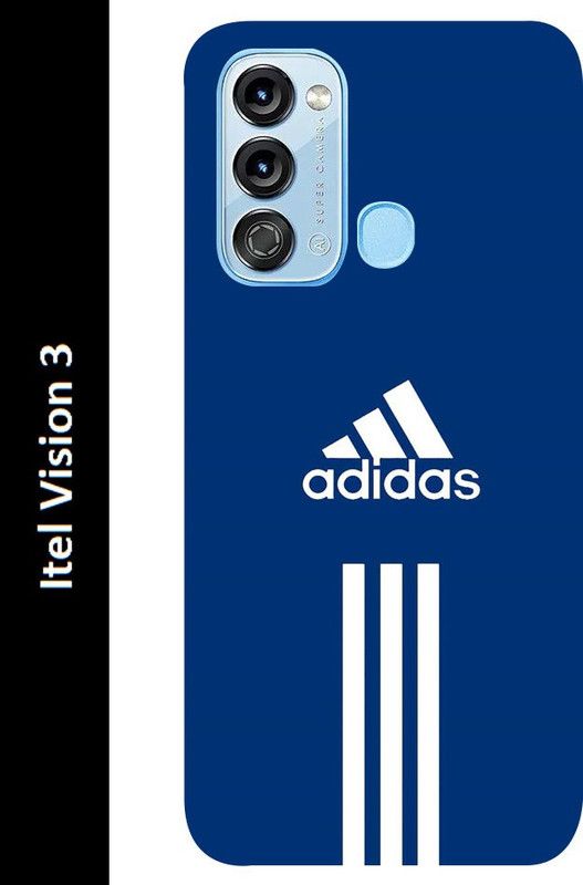 mitzvah Back Cover for Itel Vision 3  (Blue, White, Grip Case, Silicon, Pack of: 1)
