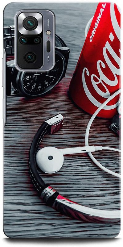 INTELLIZE Back Cover for REDMI Note 10 Pro Max WATCH, COCA COLA, EARPHONE, MOOD, HAND BAND  (Multicolor, Hard Case, Pack of: 1)