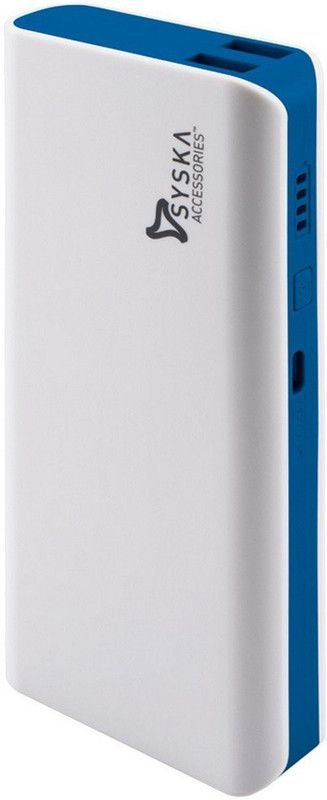 Syska 11000 mAh Power Bank  (White,Blue, Lithium-ion)