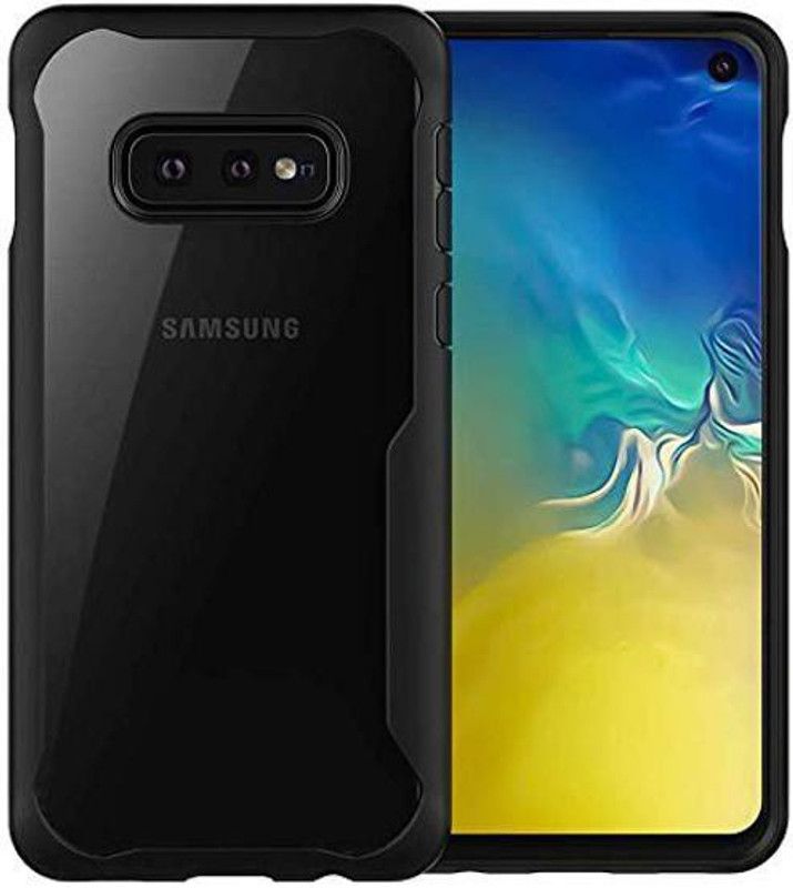 ELEF Back Cover for Samsung Galaxy S10 Plus ShockProof Frame Protective & Transparent Anti Scratch Back Case Cover  (Black, Waterproof, Pack of: 1)