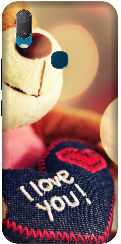 URCHIN Back Cover for Vivo Y11 teddy bear, love, cute, I love you, cute teddy, miss you  (Multicolor, Shock Proof)