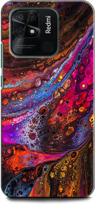 KEYCENT Back Cover for REDMI 10 WALL, LIQUID, COLORFULL, TEXTURE, ABSTRACT ART, DESIGNS  (Multicolor, Shock Proof, Pack of: 1)
