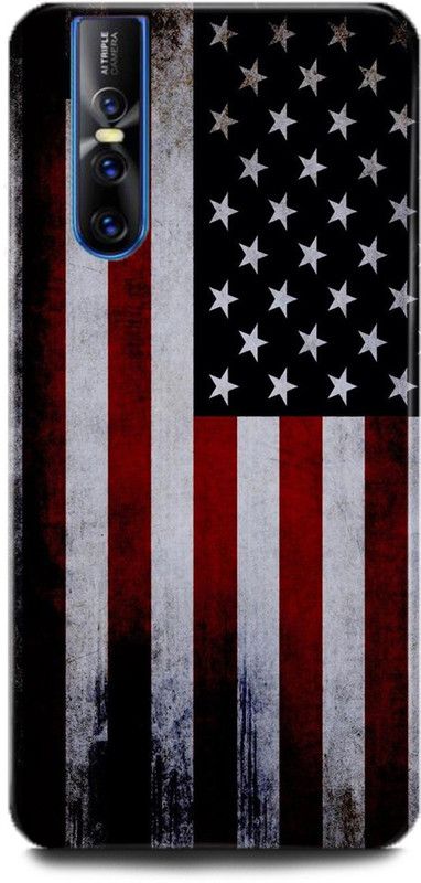 INDICRAFT Back Cover for Vivo V15 Pro, Vivo 1818, American Flag, Printed  (Multicolor, Shock Proof, Pack of: 1)