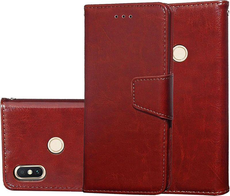 Unistuff Back Cover for Mi Redmi Note 6 Pro  (Brown, Dual Protection, Pack of: 1)