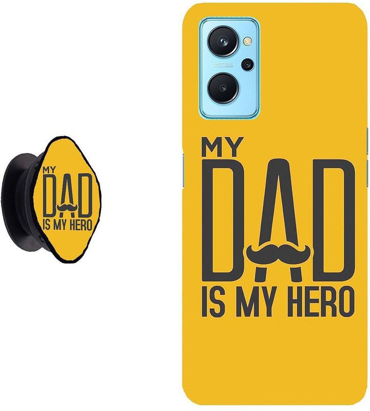 SPBR Back Cover for Realme 9i  (Yellow, Black, Cases with Holder, Pack of: 2)