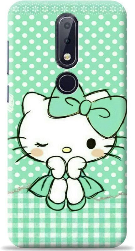 Crafter Back Cover for Nokia 6.1 Plus  (Green, Shock Proof)