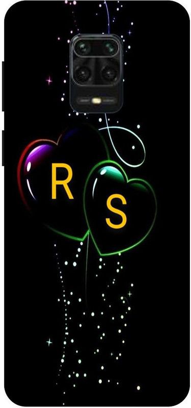 THESTONEWELL Back Cover for Redmi note9pro max r letter r alphabet r word r name cases cover  (Multicolor, Shock Proof, Pack of: 1)