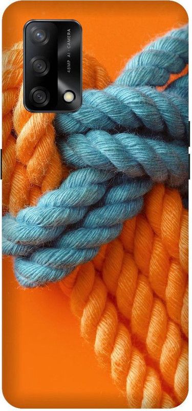 SAVETREE Back Cover for Oppo F19, CPH2219, Oppo F19s, CPH2223, colorfull rope, rope  (Multicolor, 3D Case, Pack of: 1)