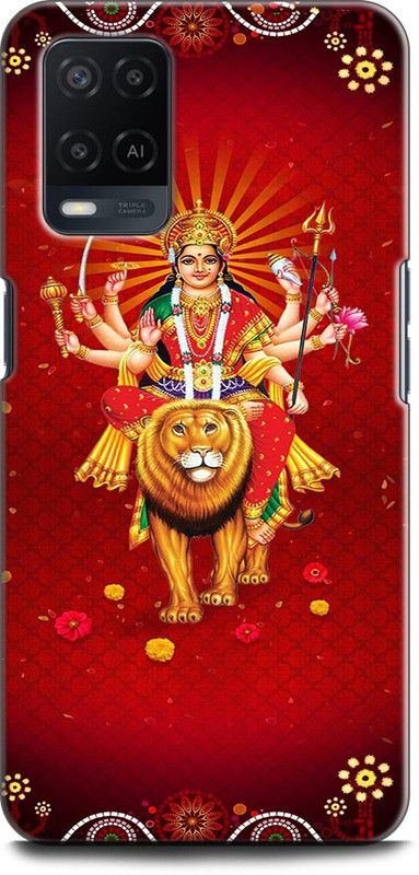 INDICRAFT Back Cover for OPPO A54, CPH2239 DURGA MAA, MAA DURGA, GOD  (Multicolor, Dual Protection, Pack of: 1)