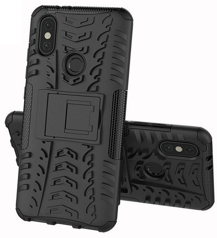 ZIVITE Back Cover for Mi A2  (Black, Rugged Armor, Pack of: 1)