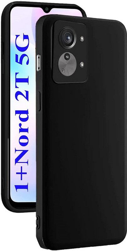 S-Hardline Back Cover for OnePlus Nord 2T, inner Soft Microfiber Cloth Cushion Lining Soft Silicon Anti Scratch  (Black)