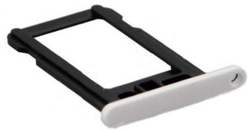 Black Sim Card Tray  (Compatible With Iphone 5c - White)