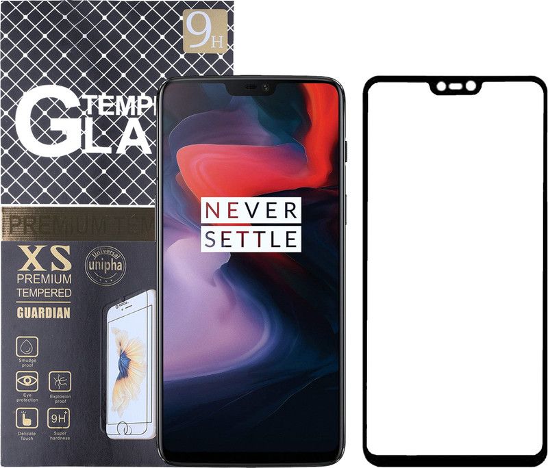 ambera Edge To Edge Tempered Glass for OnePlus 6  (Pack of 2)