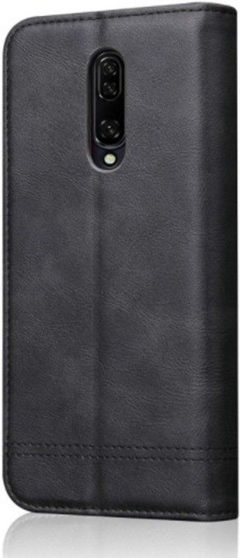 SMANDAL Wallet Case Cover for OnePlus 7Pro  (Black, Magnetic Case)