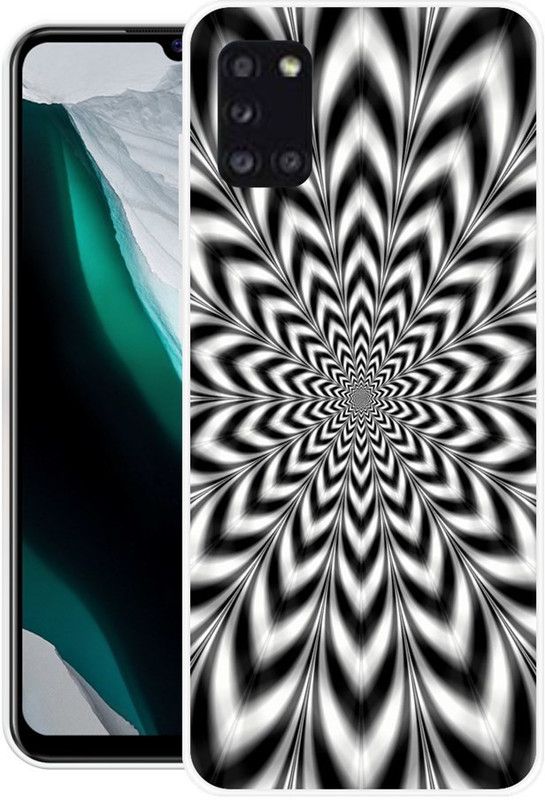 JATLAND Back Cover for Samsung Galaxy A31  (Black, White, Silicon)